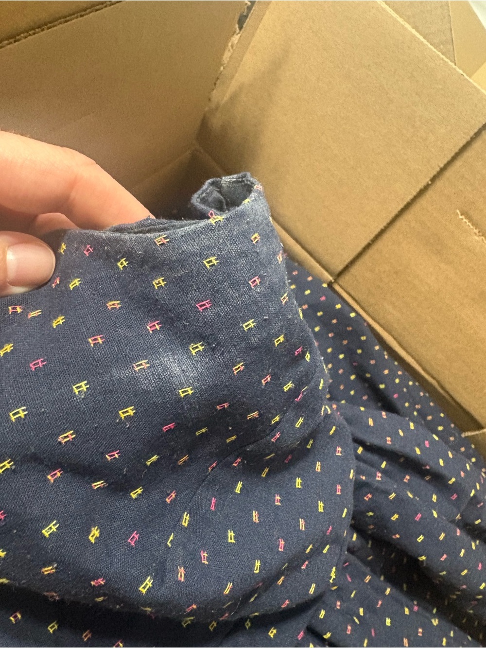 ModCloth Navy Textured Dress - Picture 8 of 8
